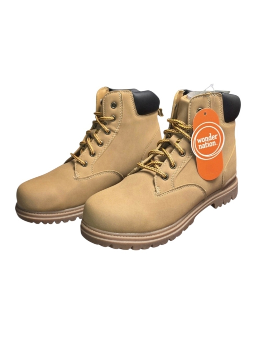 Wonder Nation Tucker Boots in Wheat Color, Size 5 Or 6 Boys. NWT! - Picture 2 of 6